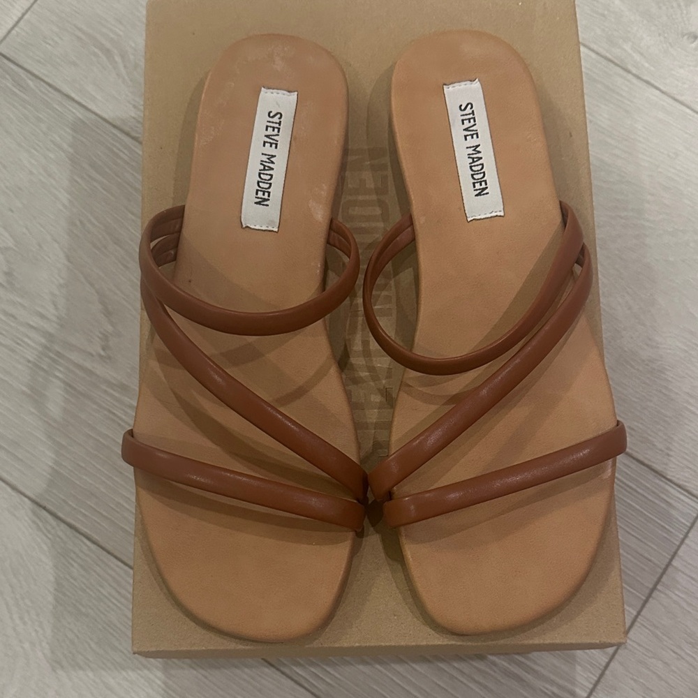 Steve Madden Women's Brown Strappy Sandals
